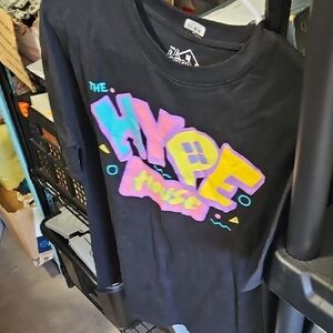 Black and Purple Long Sleeve Tees with Urban Graphics